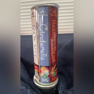 VHS Princess tumbler  20oz Hot Cold Made New To Order